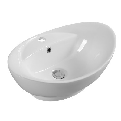 HY3008A Porcelain garden wash hand basin design high temperature firing basin with tap hole